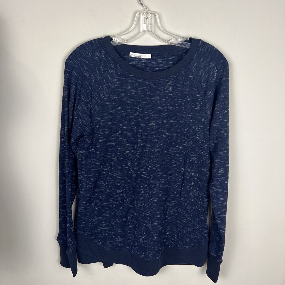 Threads 4‎ Thought Pullover Sweater Womens Small Navy Blue Knit Long Sleeve NEW